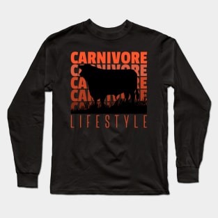 Carnivore Lifestyle Beef Cattle Long Sleeve T-Shirt